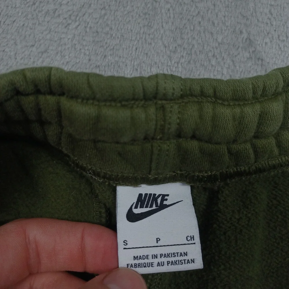 Nike Pants Mens Small Green Fleece Casual Activewear Sweatpants‎ Joggers